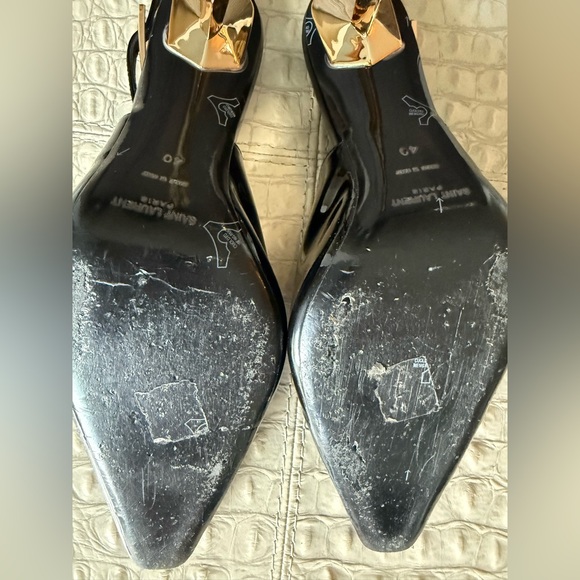 Brand inspired Black Leather Sandals with Gold Detail. Not Designer. Size 40 - Picture 9 of 10